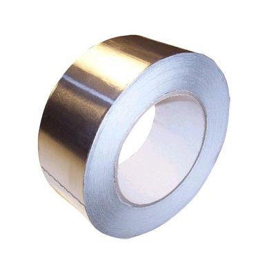 China Shiny Silver Acrylic Press Sensitive Adhesive Aluminum Foil Tape For Indoor / Outdoor supplier