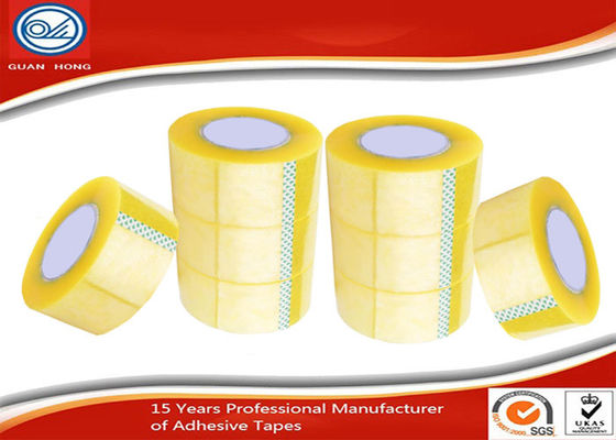 China BOPP Acrylic 2 &quot; Strong Stickness Carton Sealing Tape Yellowish Transparent supplier
