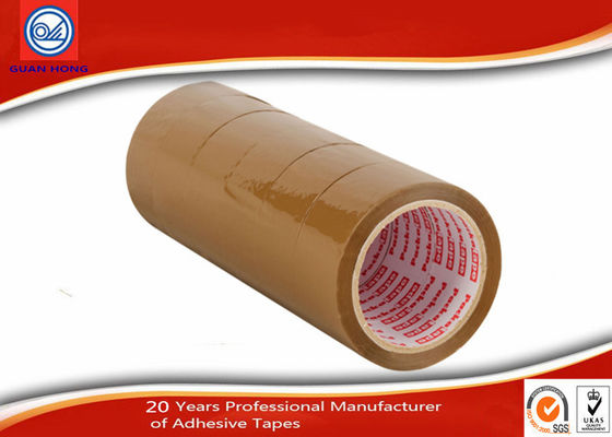 China Waterproof Strong Opp Brown BOPP Packaging Tape , Plastic Glue Low Noise Packing Tape supplier