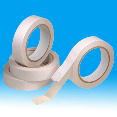 China Strong Double Sided Tissue Tape Solvent Base Glue White Liner Paper supplier