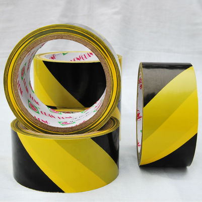 China 12mm / 24mm Cold / high voltage resistance black and yellow warning tape supplier