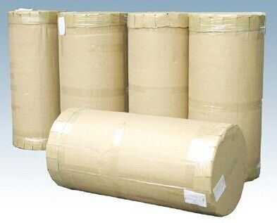 China white / yellow adhesive film BOPP Jumbo Roll tape for industrial carton bundling supplier