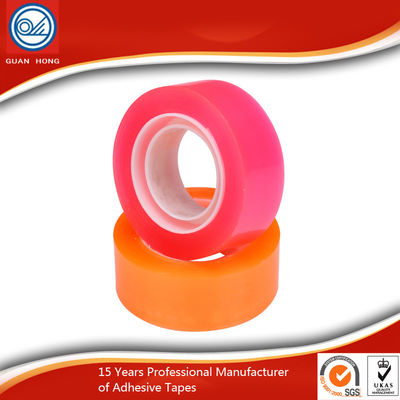 China High Adhesive BOPP Stationery Tape SGS and ISO9001 certificate yellowish supplier
