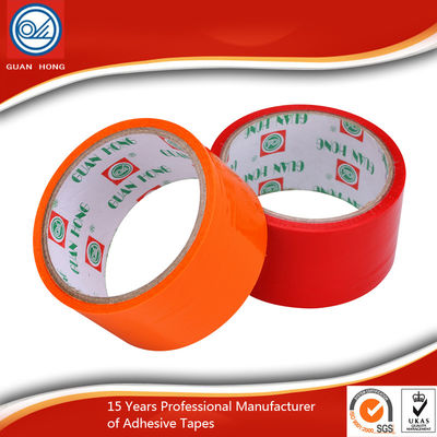 China 48mm Colored Packaging Tape high adhesive BOPP film strapping pressure senditive supplier