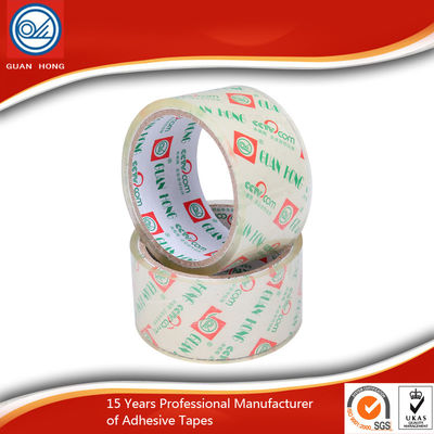 China Yellowish Bopp Stationery Tape Low Noise Pressure Sensitive High Adhesive supplier