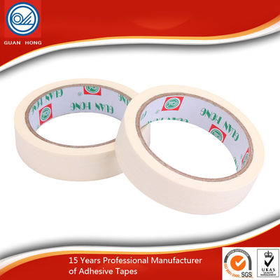 China Self Adhesive Colored Masking Tape White Long Lasting For Sealing supplier