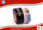 OEM White Printing BOPP Packaging Tape For Box Packing 36mm - 60mm Width supplier
