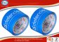 Blue Background Paper Core Printed Packing Tape 48mm x 100m x 40mic supplier