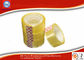 Yellowish transparent Easy Tear 12mm BOPP Stationery Tape For Art School Student supplier