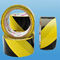soft polyvinyl chloride speciality tape , black - yellow warning tape supplier