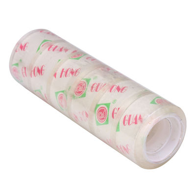 China Low Price Good Quality Decorative Tansparent BOPP Stationery Tape White High Tensile Strength 18mm supplier