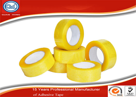 China Water activated Bopp Packaging Carton Sealing Tape Yellowish 48mm Wide supplier