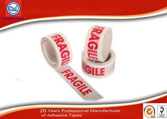 China Custom Printed Warning Bopp Packaging Tape For Fragile Products supplier