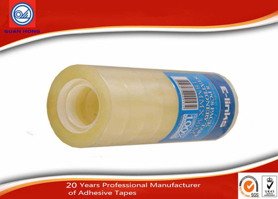 China Good Adhesion Clear Sellotape ,  Office Stationery Ruban BOPP Adhesive Tape supplier