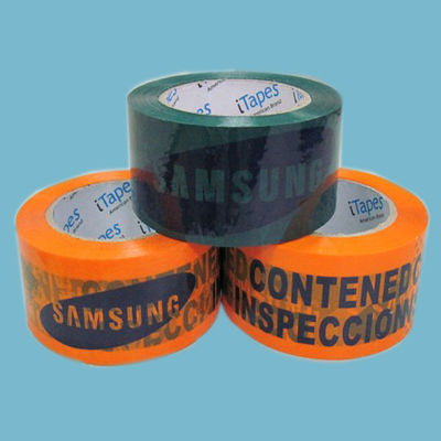 China Bopp Film Heat Resistant Printed Packaging Tape For Parcel Wrapping supplier