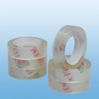 China Eco-friendly custom logo printed BOPP Stationery Tape , 35 micron - 65 micron supplier