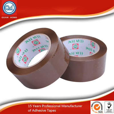 China Yellowish Water Based Acrylic Adhesive BOPP Packaging Tape for Office / Workshop supplier