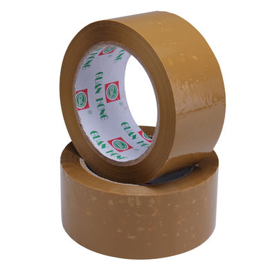 Reinforced 35 - 65 Mic BOPP Packaging Tape , Strong Sticky Brown Packing Tape supplier