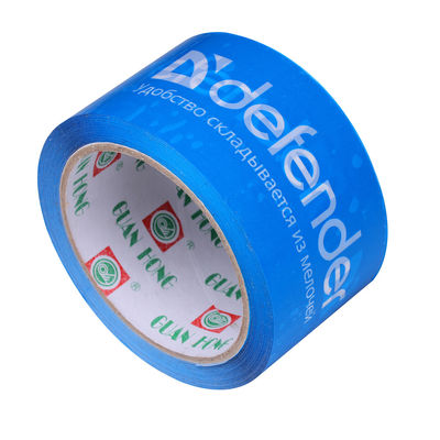 Blue Printed Packaging Tape Water Activated Durable Viscosity 48mic supplier