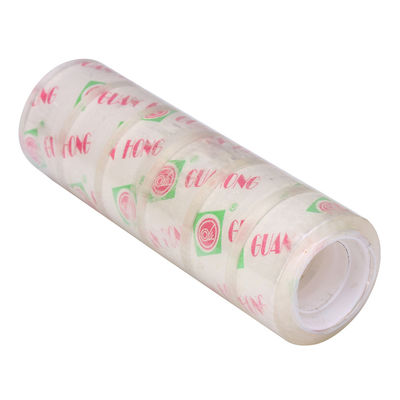 Low Price Good Quality Decorative Tansparent BOPP Stationery Tape White High Tensile Strength 18mm supplier