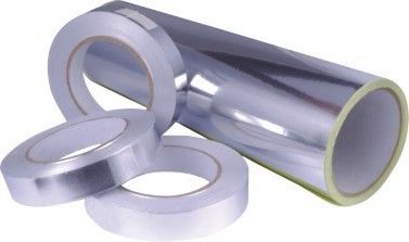 Shiny Silver Acrylic Press Sensitive Adhesive Aluminum Foil Tape For Indoor / Outdoor supplier