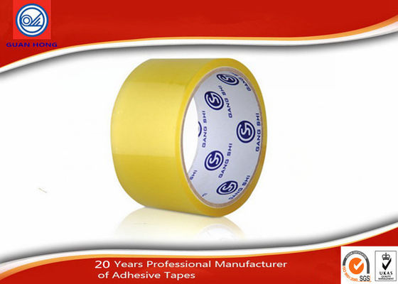 Yellowish No Bubble BOPP Packaging Tape Transparent Cinta Adhesive supplier