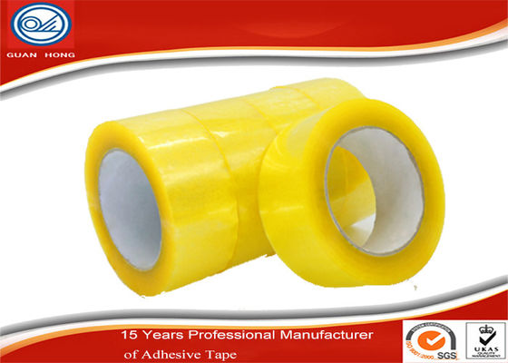 Water activated Bopp Packaging Carton Sealing Tape Yellowish 48mm Wide supplier