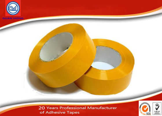 Yellow Brown Colored BOPP Packaging Tape , Carton Sealing Adhesive Tape supplier