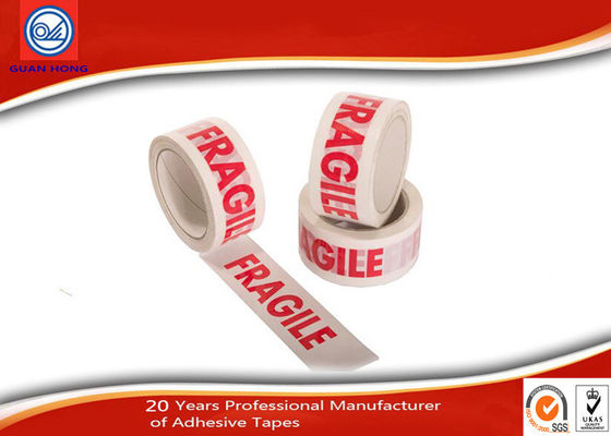 Custom Printed Warning Bopp Packaging Tape For Fragile Products supplier