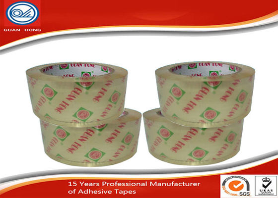 OEM Printed Single Sided Crystal Clear Packing Tape For Carton Sealing supplier