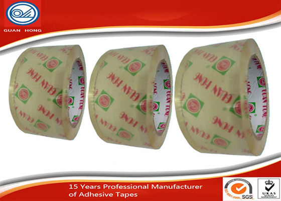 OEM Printed Single Sided Crystal Clear Packing Tape For Carton Sealing supplier