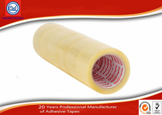 6 Rolls Per Shrink Clear BOPP Adhesive Packaging Tape 48mm Width supplier