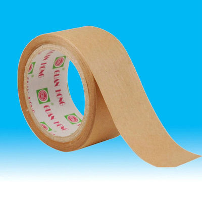 synthetic rubber Parcel packing Kraft Paper Tape , 135mic--160mic supplier