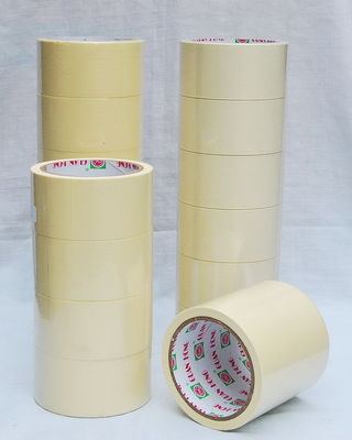 strong sticky Solvent Rubber Based colored masking tape , Crepe Paper Single-sided Tapes supplier