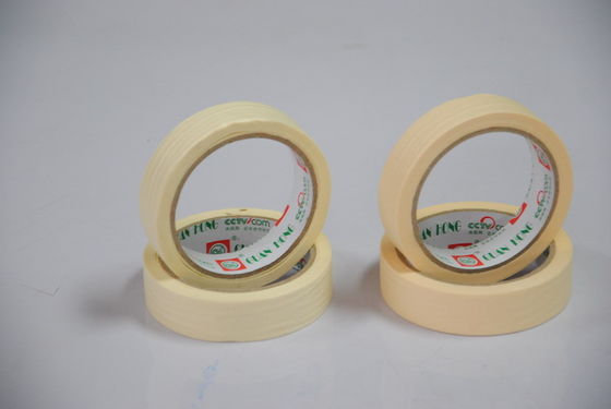 waterproof Solvent Rubber Based colored Masking Paper Tape of strong adhesive supplier