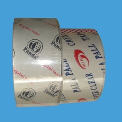 Rubber Carton Sealing Crystal Clear Tape , polypropylene strapping tape supplier