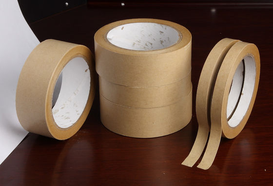 Low noise custom logo printed siliconised kraft paper tapes for cargo bundling supplier