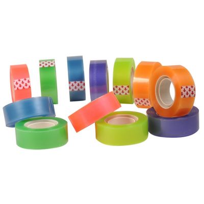 Colorful Low Noise BOPP Stationery Tape High Adhesive Water Proof supplier