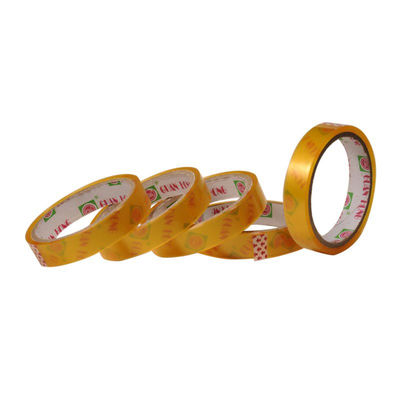 Single Sided Bopp Stationery Tape Water Based For Office Carton Sealing supplier