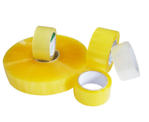 Custom BOPP Security Packaging Tape Environment Protection Yellowish 60m supplier