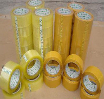 Yellowish Water Based Acrylic Adhesive BOPP Packaging Tape for Office / Workshop supplier