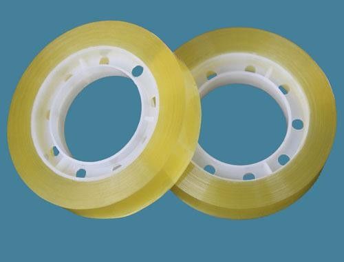 50m Strong Adhesive BOPP Stationery Tape Yellowish Environment Protection supplier