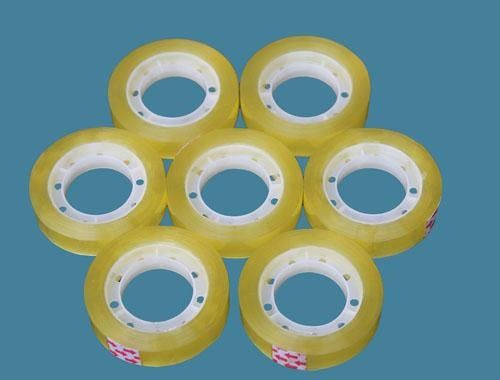 50m Strong Adhesive BOPP Stationery Tape Yellowish Environment Protection supplier