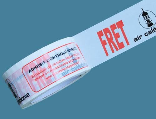 Low Noise High Adhesive White Printed Packaging Tape with company logo supplier