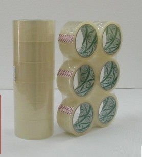 Durable Viscosity Printed Packaging Tape Yellowish Strong Tensile for Sealing supplier