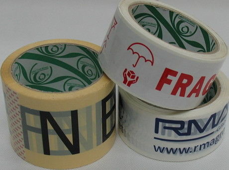 Smooth Printed Packaging Tape Any Color Can Do Water Based Adhesive supplier