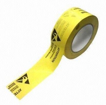 Durable Viscosity Printed Packaging Tape Yellowish Strong Tensile for Sealing supplier