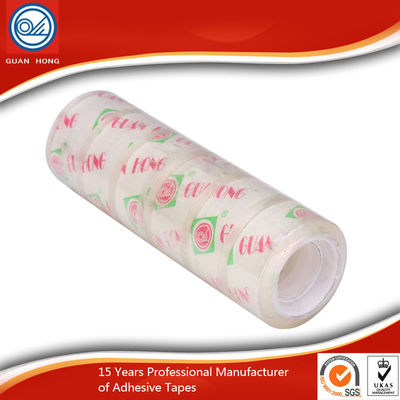 Long Lasting BOPP Stationery Tape , 12mm Coloured Packaging Tape supplier