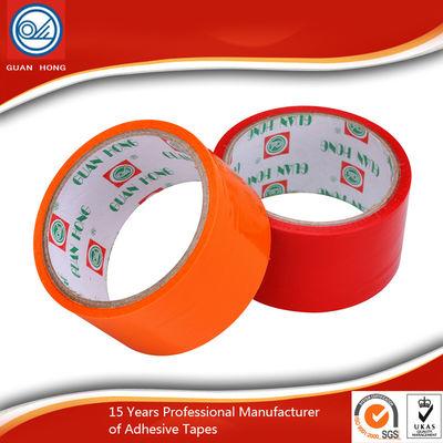 48mm Colored Packaging Tape high adhesive BOPP film strapping pressure senditive supplier