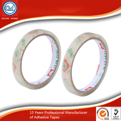 Clear Bopp Stationery Tape Non-Toxic Self Adhesive  For Office / Workshop SGS ROHS supplier